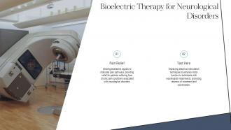Bioelectric Therapy For Neurological Disorders PPT Template ST AI SS