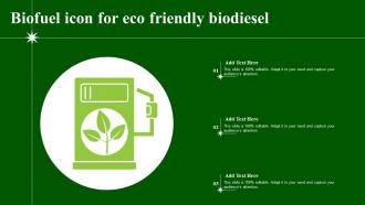 Biofuel Icon For Eco Friendly Biodiesel