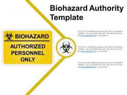 Biohazard authority template example of ppt