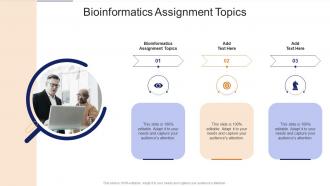Bioinformatics Assignment Topics In Powerpoint And Google Slides Cpb