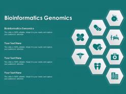 Bioinformatics genomics ppt powerpoint presentation show guide