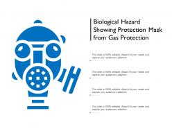 Biological hazard showing protection mask from gas protection