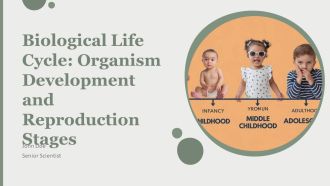 Biological Life Cycle Organism Development And Reproduction Stages PPT Structure AT