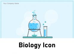 Biology icon research magnifying glass chemical microscope information professional