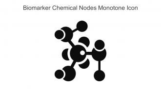 Biomarker Chemical Nodes Monotone Icon In Powerpoint Pptx Png And Editable Eps Format