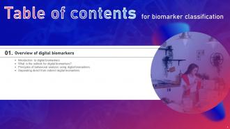 Biomarker Classification IT Powerpoint Presentation Slides Adaptable Graphical