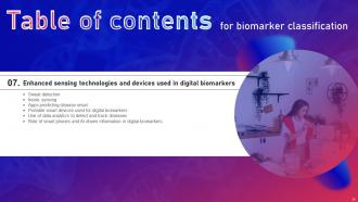 Biomarker Classification IT Powerpoint Presentation Slides Analytical Captivating