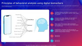 Biomarker Classification Principles Of Behavioral Analysis Using Digital Biomarkers