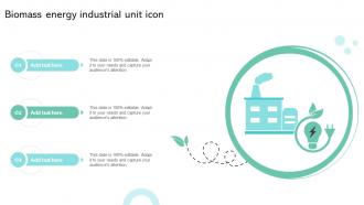 Biomass Energy Industrial Unit Icon