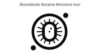 Biomaterials Bacteria Monotone Icon In Powerpoint Pptx Png And Editable Eps Format