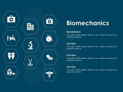 Biomechanics ppt powerpoint presentation summary layout ideas
