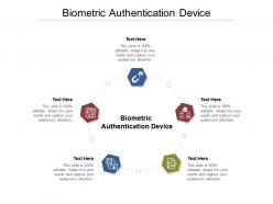 Biometric authentication device ppt powerpoint presentation summary graphics cpb
