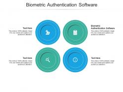 Biometric authentication software ppt powerpoint presentation model infographics cpb