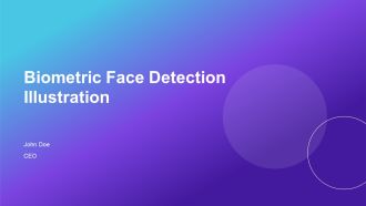 Biometric Face Detection Illustration PPT Structure AT
