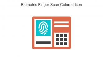 Biometric Finger Scan Colored Icon In Powerpoint Pptx Png And Editable Eps Format