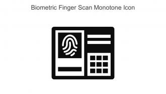 Biometric Finger Scan Monotone Icon In Powerpoint Pptx Png And Editable Eps Format