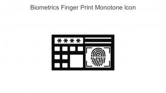 Biometrics Finger Print Monotone Icon In Powerpoint Pptx Png And Editable Eps Format