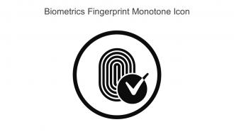 Biometrics Fingerprint Monotone Icon In Powerpoint Pptx Png And Editable Eps Format