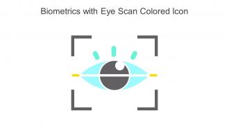 Biometrics With Eye Scan Colored Icon In Powerpoint Pptx Png And Editable Eps Format