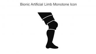 Bionic Artificial Limb Monotone Icon In Powerpoint Pptx Png And Editable Eps Format