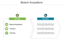 Biotech acquisitions ppt powerpoint presentation icon slides cpb