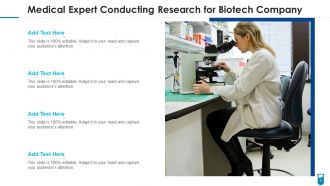 Biotech experiment drug discovery medical professional working