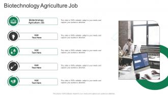 Biotechnology Agriculture Job In Powerpoint And Google Slides Cpb