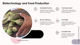 Biotechnology And Food Production PPT Slides ACP