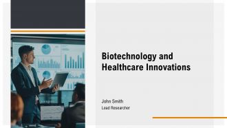 Biotechnology And Healthcare Innovations PPT Graphics AT