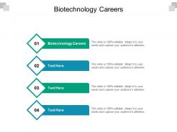 Biotechnology careers ppt powerpoint presentation show outline cpb