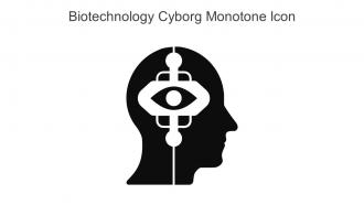 Biotechnology Cyborg Monotone Icon In Powerpoint Pptx Png And Editable Eps Format