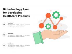 Biotechnology icon for developing healthcare products