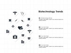 Biotechnology trends ppt powerpoint presentation outline graphics