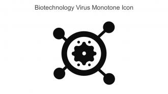 Biotechnology Virus Monotone Icon In Powerpoint Pptx Png And Editable Eps Format