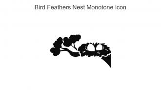 Bird Feathers Nest Monotone Icon In Powerpoint Pptx Png And Editable Eps Format