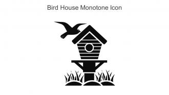 Bird House Monotone Icon In Powerpoint Pptx Png And Editable Eps Format