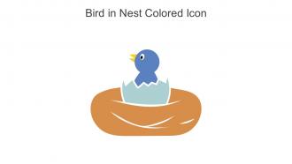 Bird In Nest Colored Icon In Powerpoint Pptx Png And Editable Eps Format