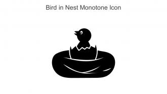 Bird In Nest Monotone Icon In Powerpoint Pptx Png And Editable Eps Format