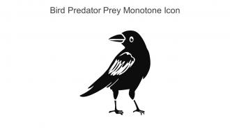 Bird Predator Prey Monotone Icon In Powerpoint Pptx Png And Editable Eps Format