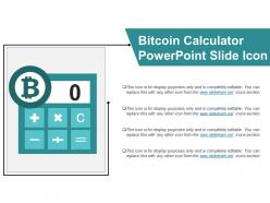 Bitcoin Calculator Powerpoint Slide Icon