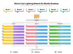 Bitcoin Cash Lightning Network Six Months Roadmap