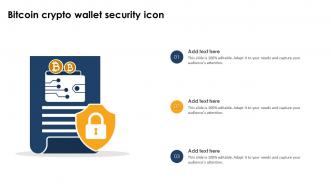 Bitcoin Crypto Wallet Security Icon