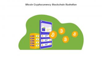 Bitcoin Cryptocurrency Blockchain Illustration