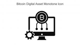 Bitcoin Digital Asset Monotone Icon In Powerpoint Pptx Png And Editable Eps Format