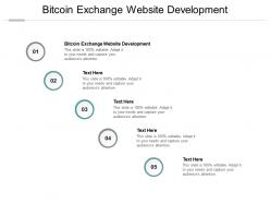 Bitcoin exchange website development ppt powerpoint presentation gallery graphic tips cpb
