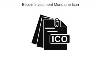 Bitcoin Investment Monotone Icon In Powerpoint Pptx Png And Editable Eps Format