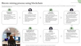 Bitcoin Mining Process Using Blockchain Complete Guide On How Blockchain BCT SS
