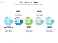 Bitcoin pros cons ppt powerpoint presentation icon influencers cpb