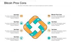 Bitcoin pros cons ppt powerpoint presentation styles show cpb