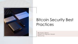 Bitcoin Security Best Practices PPT Powerpoint VA